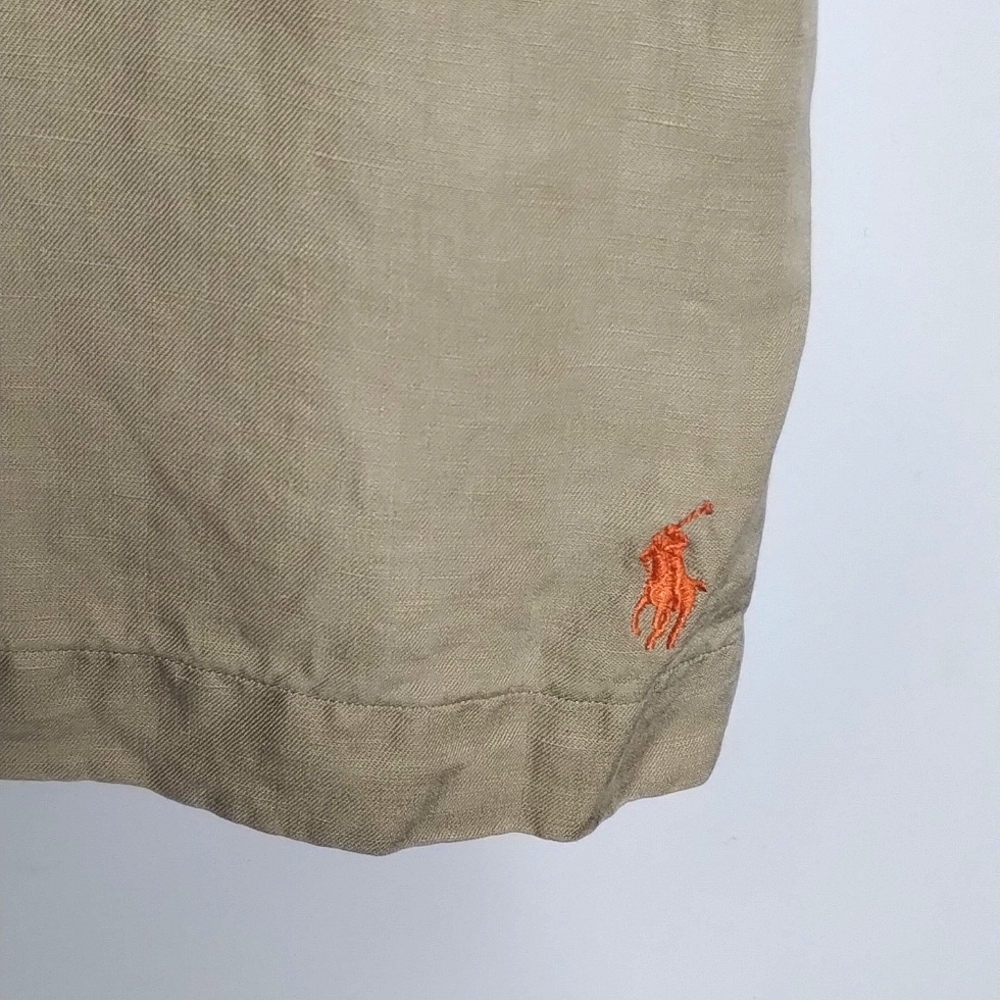 NWT Polo Ralph Lauren Camp Shirt Linen Silk Men's Size L NOS - Picture 3 of 9